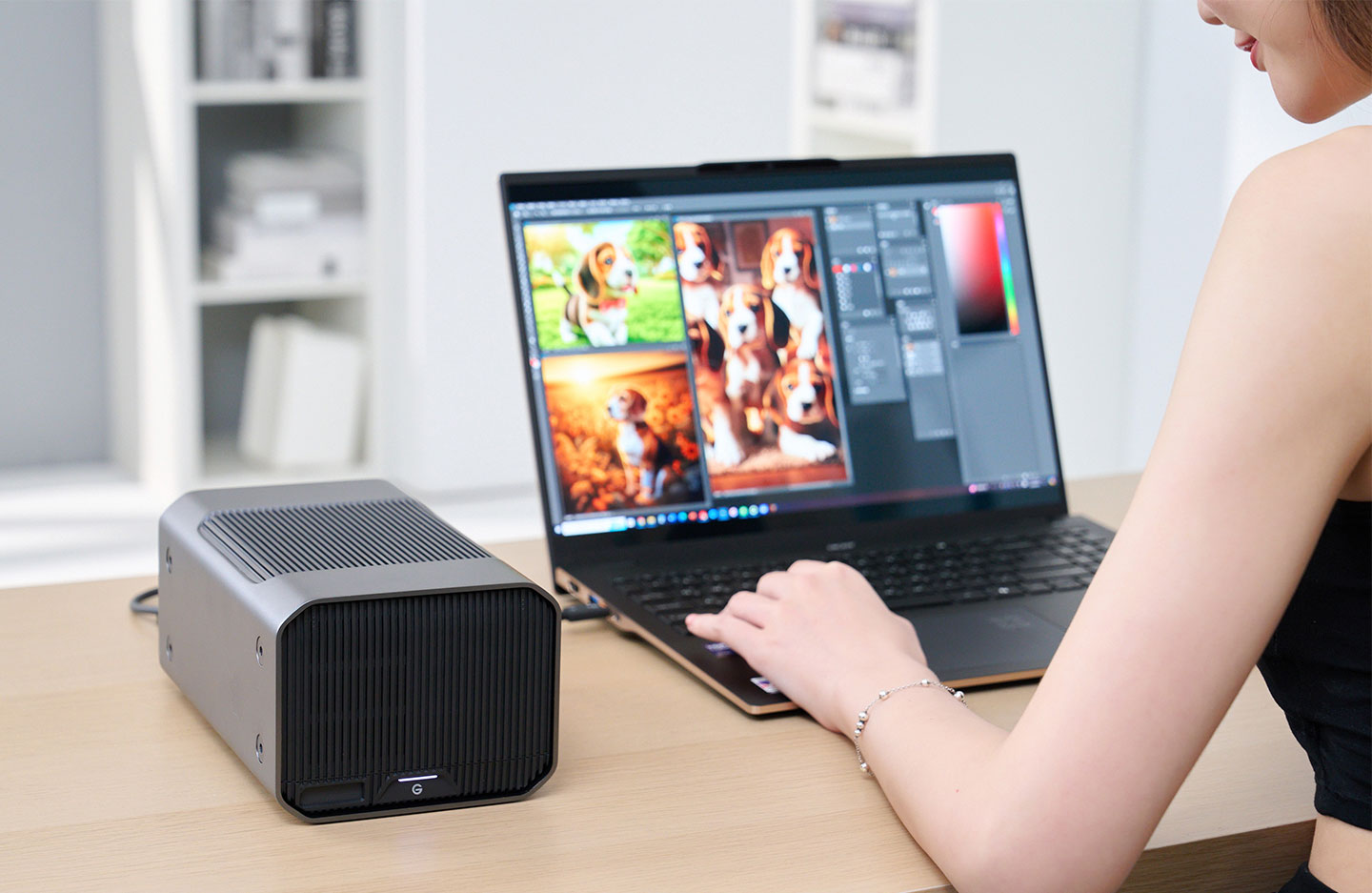 超高解析度影像、照片與複雜的設計作品也都能一次收納至 G-RAID PROJECT 2 的超大容量之中。